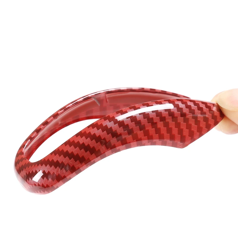 Автомобиль ABS углеродного волокна красный чехол для рычага переключения передач