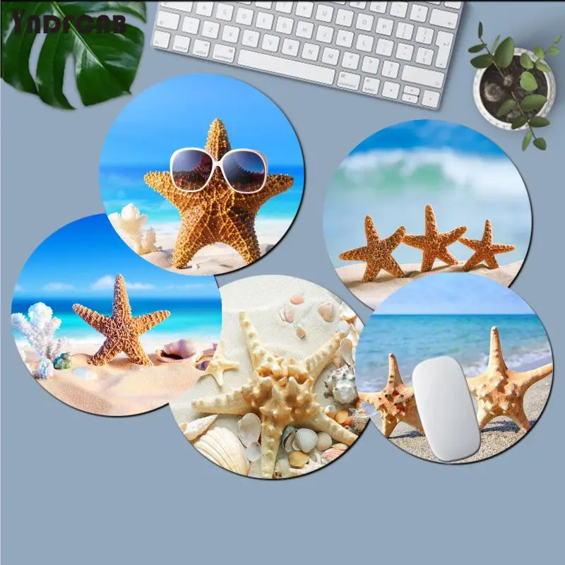 

YNDFCNB New Design Beach and starfish Mousepads gamer gaming Mouse pads gaming Mousepad Rug For PC Laptop Notebook