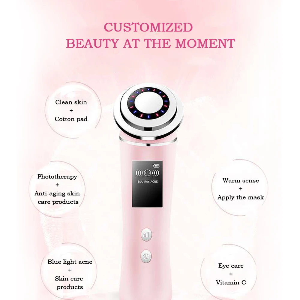 Mesotherapy Electroporation RF Radio Frequency LED Photon Skin Care Beauty Device Face Lifting Wrinkles Removal | Красота и здоровье