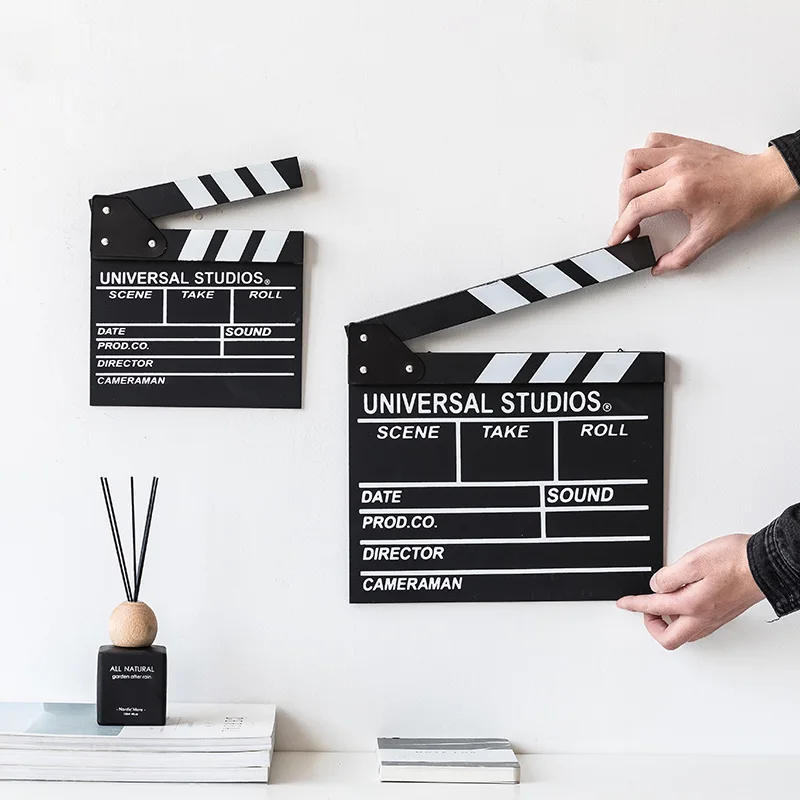 Деревянный режиссер Видео Сцена Хлопушка доска для офиса рабочего стола ремесло