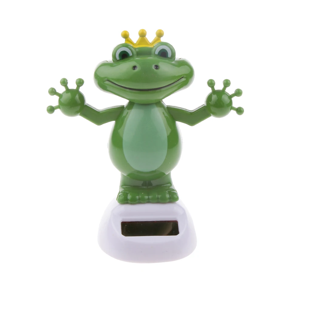 Кукла-Лягушка на солнечной энергии украшение интерьера автомобиля дома подарок
