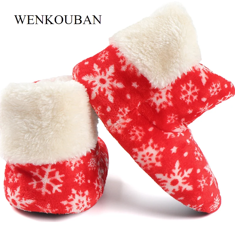 Зимние домашние ботильоны для женщин теплые меховые зимние сапоги женские