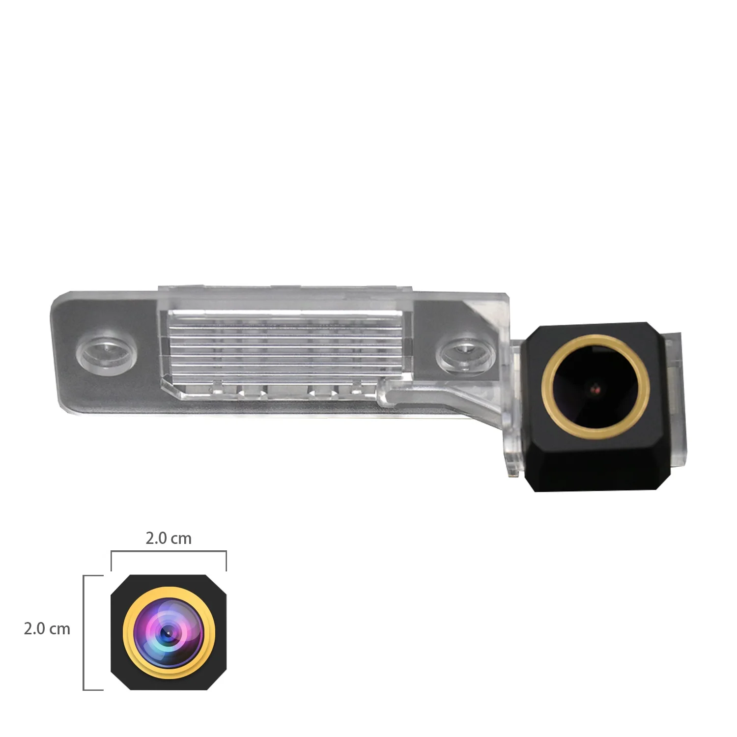 

Misayaee Golden HD Car Rear View Reverse Camera Plate Light for Touareg/Tiguan Santana/Golf 5/Passat B5/Jetta/Polo/ Skoda Sciroc