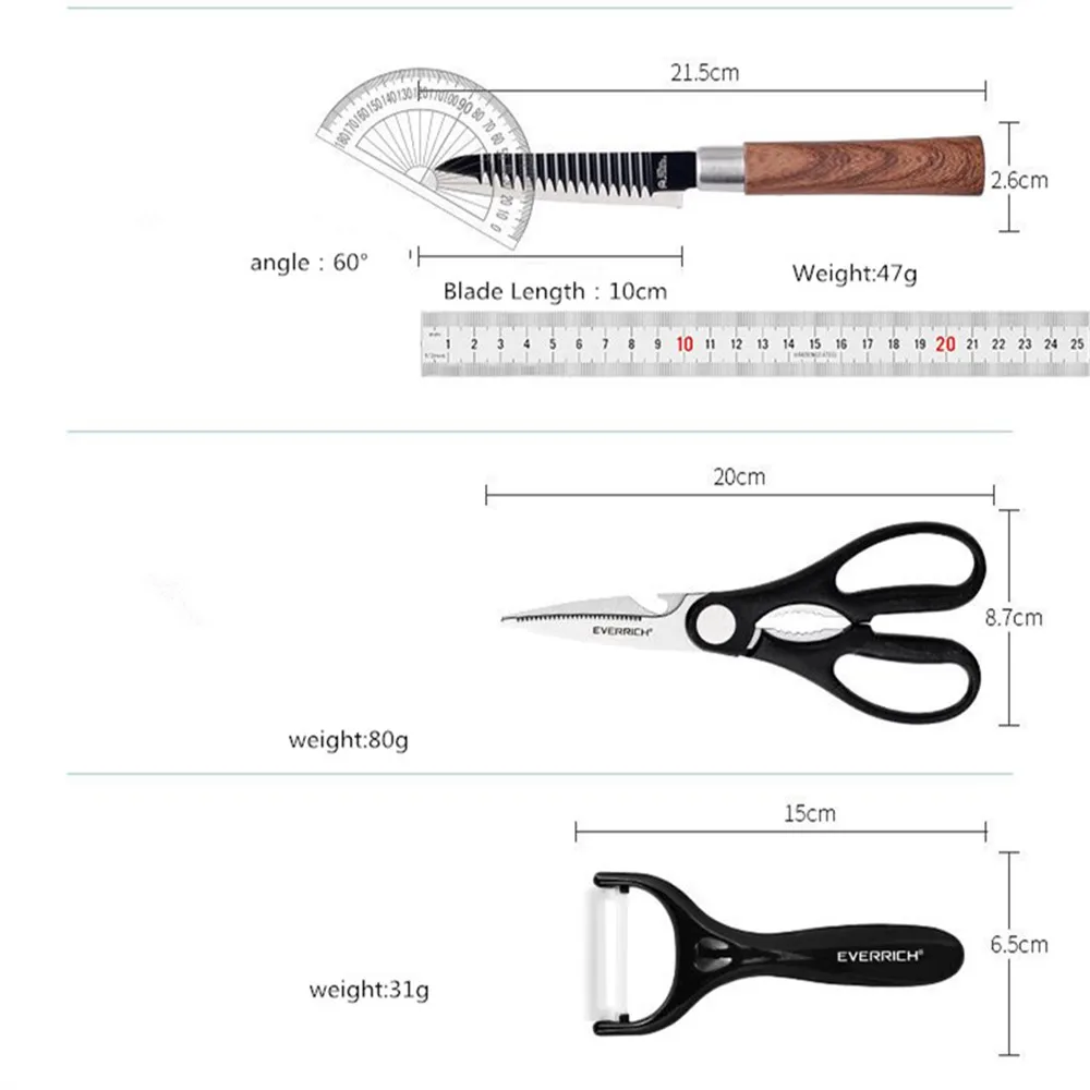 Кухонные ножи без прилипания нож из нержавеющей стали ручной работы ножницы для