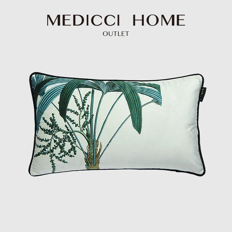 Medicci Home Tequila Plant Print Lumbar Pillow Cover Nordic Style Sitting Room Rectangle Cushion Case 30x50cm Modern Art deco