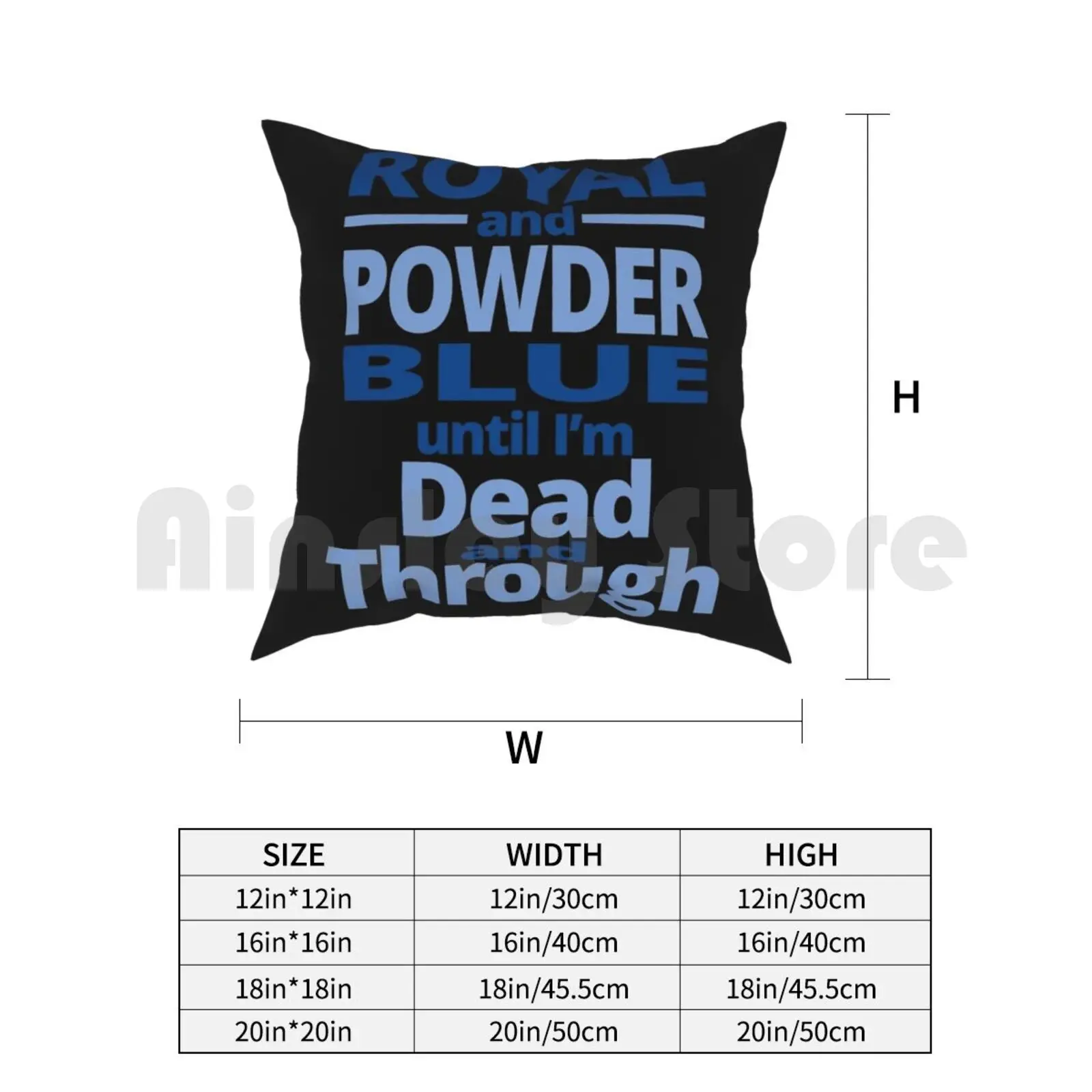 Королевский и порошковый Синий чехол-подушка с принтом домашняя мягкая диванная