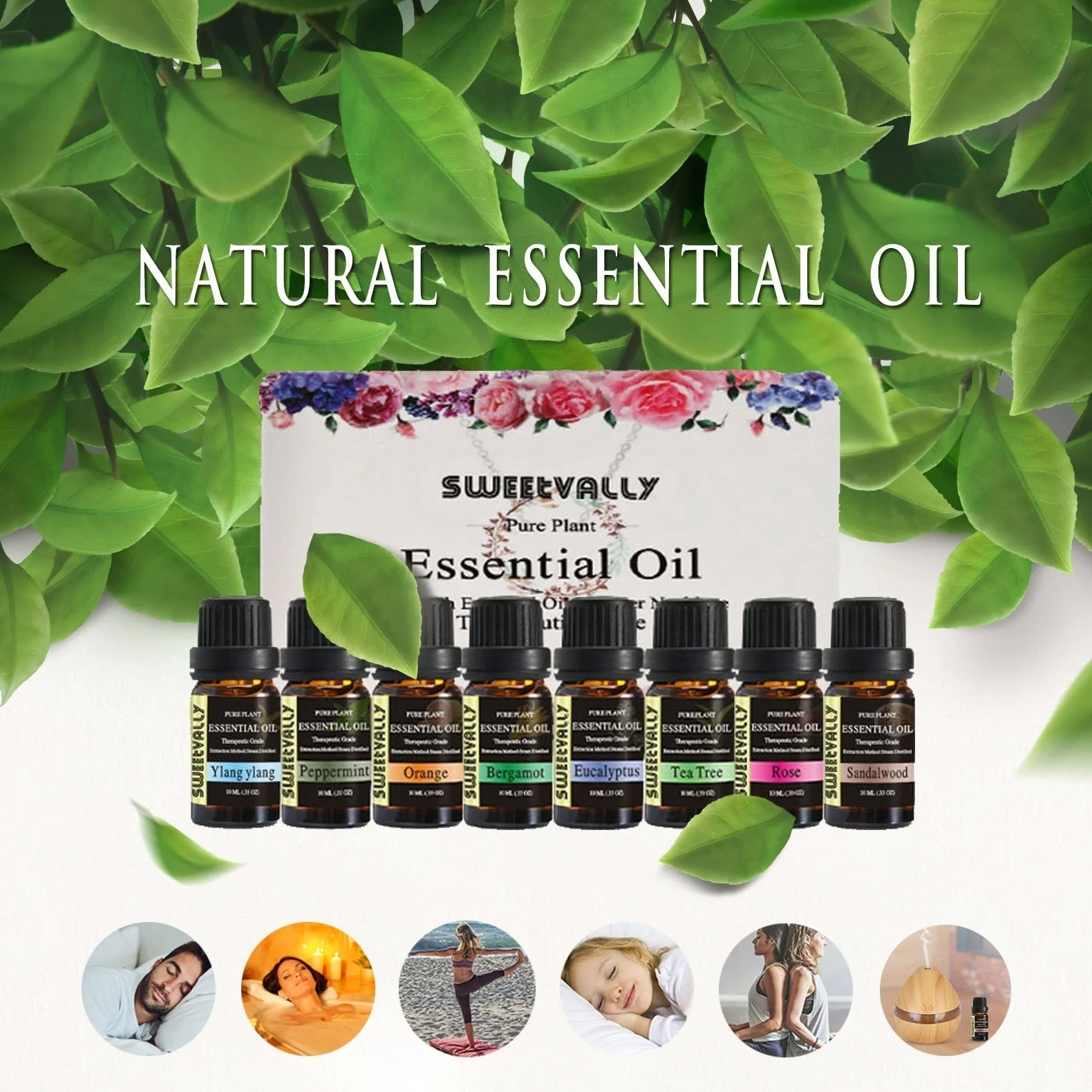 12 шт. Водорастворимые эфирные масла для ароматерапии 10 мл|Эфирное масло| |