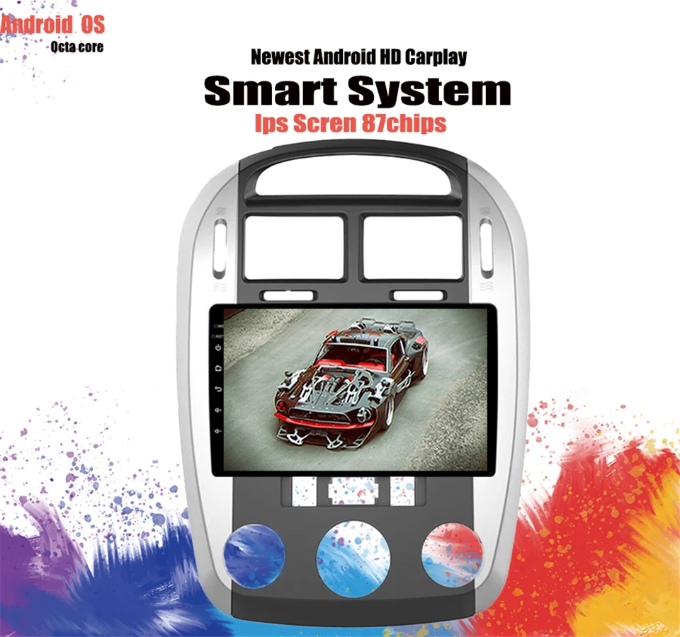 Автомобильное радио 9 'IPS Android 10 для Kia Cerato 2004 2008 стерео Мультимедийный видеоплеер