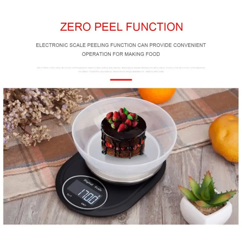 

5kg / 0.1g Kitchen Electronic LCD Scale High Precision Baked Food Portable Digital Scale Food Measuring Weight Kitchen Scale