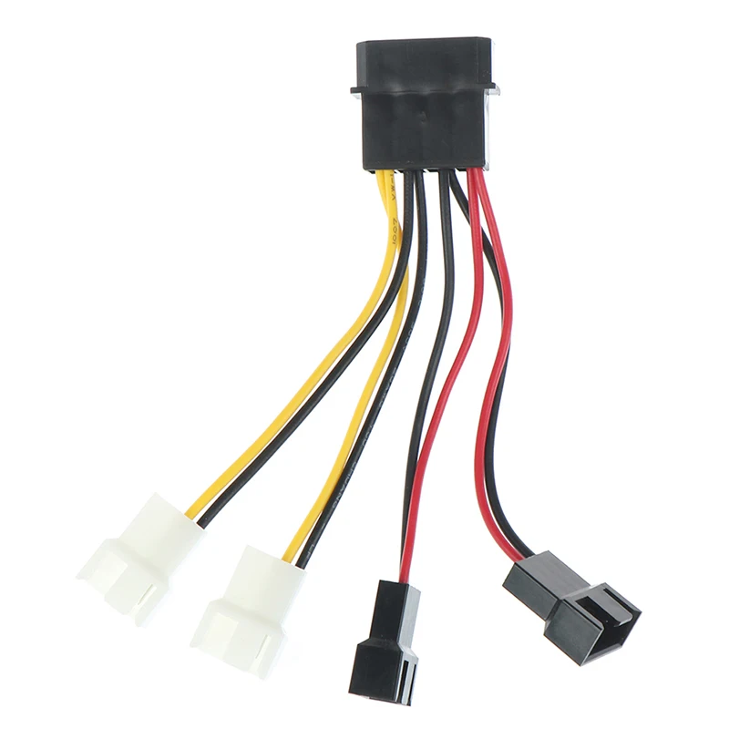 

1 шт., адаптер для сетевого кабеля с вентилятором 4-3 контакта, 12 В * 2 / 5 В * 2