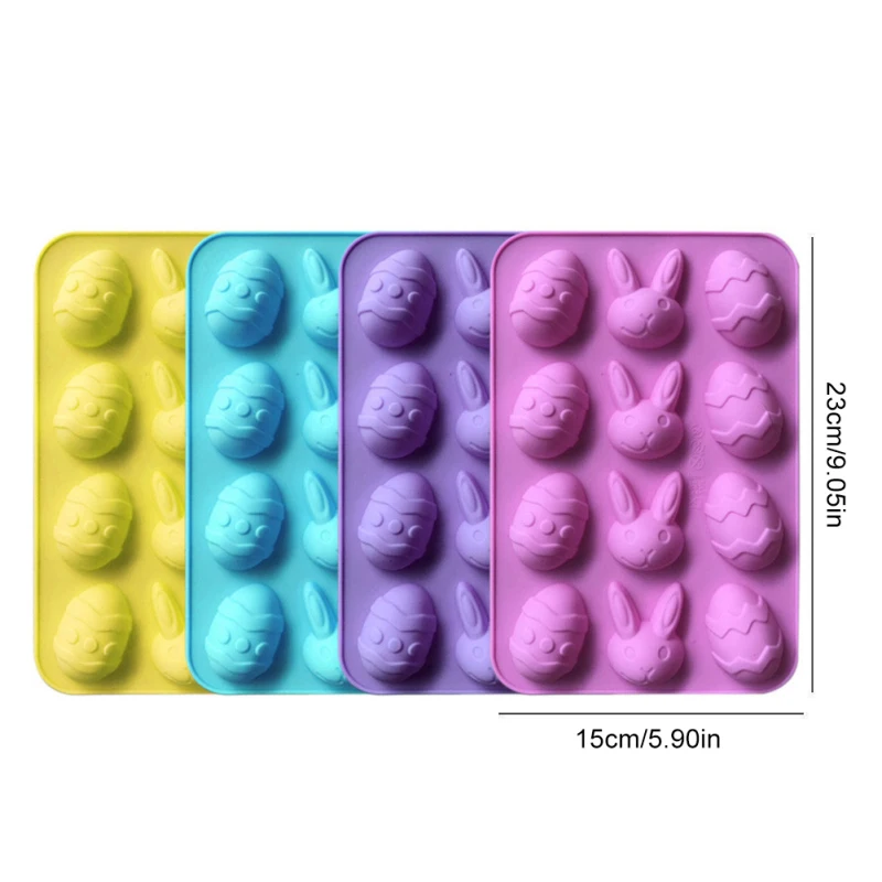 

Rabbit Shape Chocolate Mold 3D Easter Egg Reuseable Silicone DIY Baking Mold Pastry Fondant Cake Decorating Kitchen Supplies