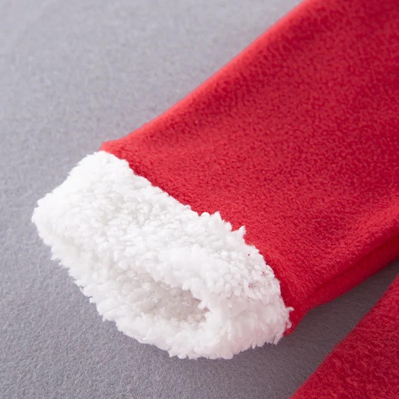 Рождественский костюм из трех предметов для маленьких девочек платья шапочка