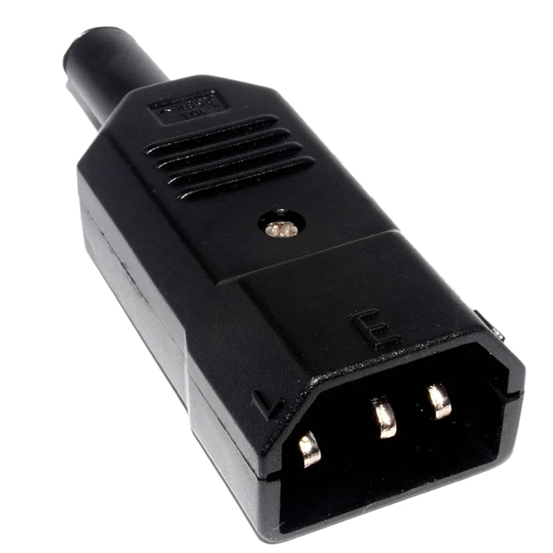 

IEC 3 Pin Male Rewirable Plug 250 Volts 10 Amps