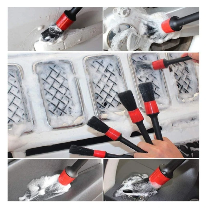 

26pcs All Purpose Car Detailing Tire Brush Wash Glove Sponge Tool Set