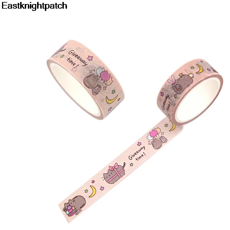 Kawaii Кот Панк DIY Подарочная книга маскирующая Васи бумажная лента декоративная