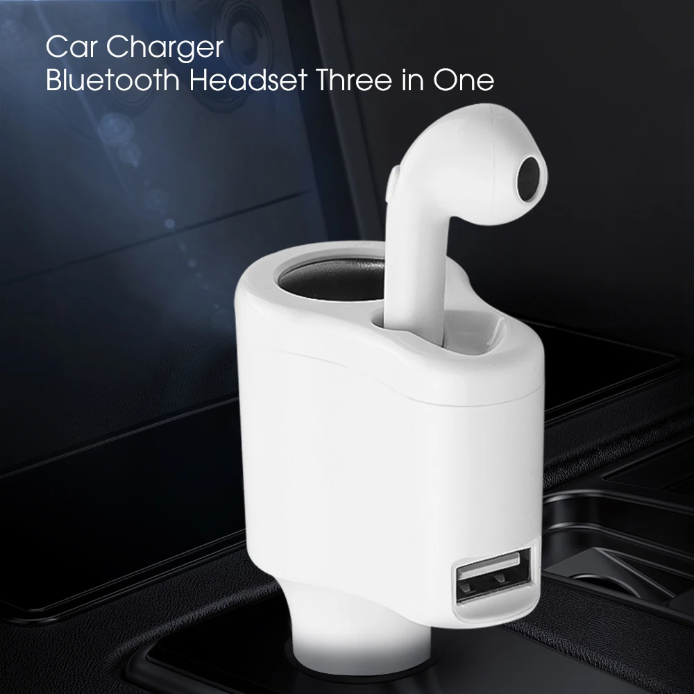3 в 1 быстрое зарядное устройство 5 В/2 4 А USB и светильник для сигарет с Bluetooth