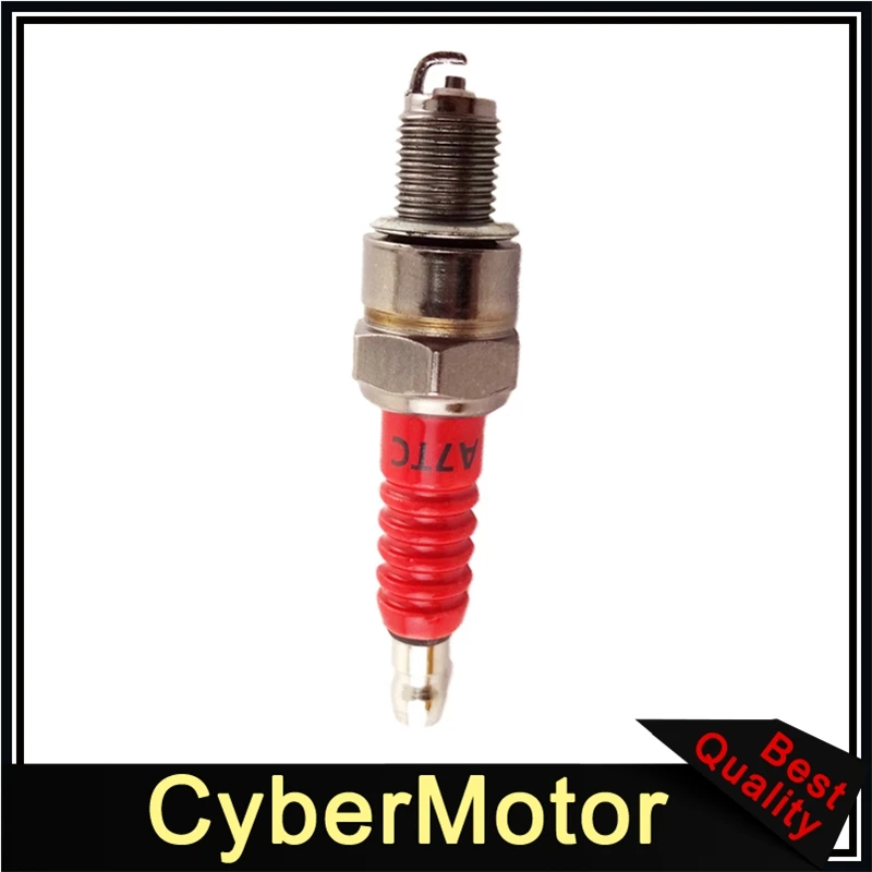 Свеча зажигания для мотоцикла красного цвета A7TC двигателя 50 куб. См 90 110 125 140 150 160