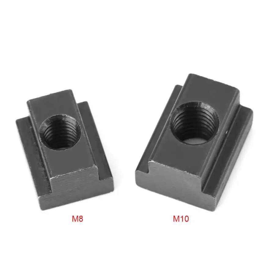 5 шт. черный оксид отделка т слот гайки M8/10 нитей помещаются в t слоты машинных