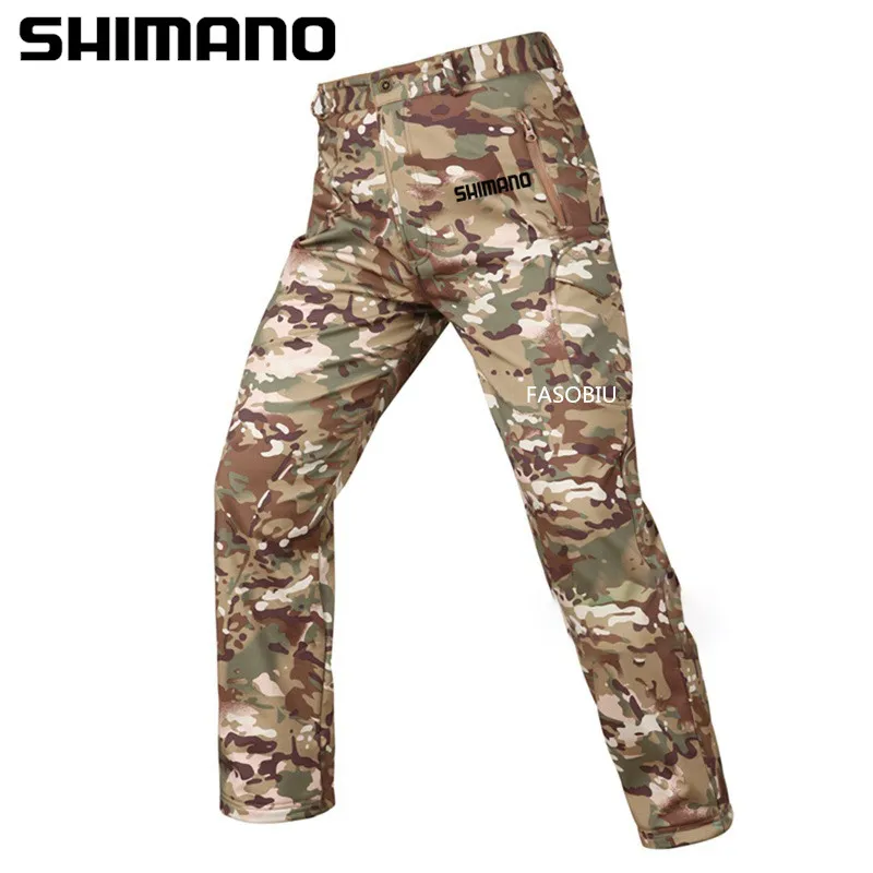 

2021 Shimano Fishing Pants Outdoor Camping Hiking Suit Sport Wear Men Trousers Python Hiking Army Camouflage Suit Fishing Pants