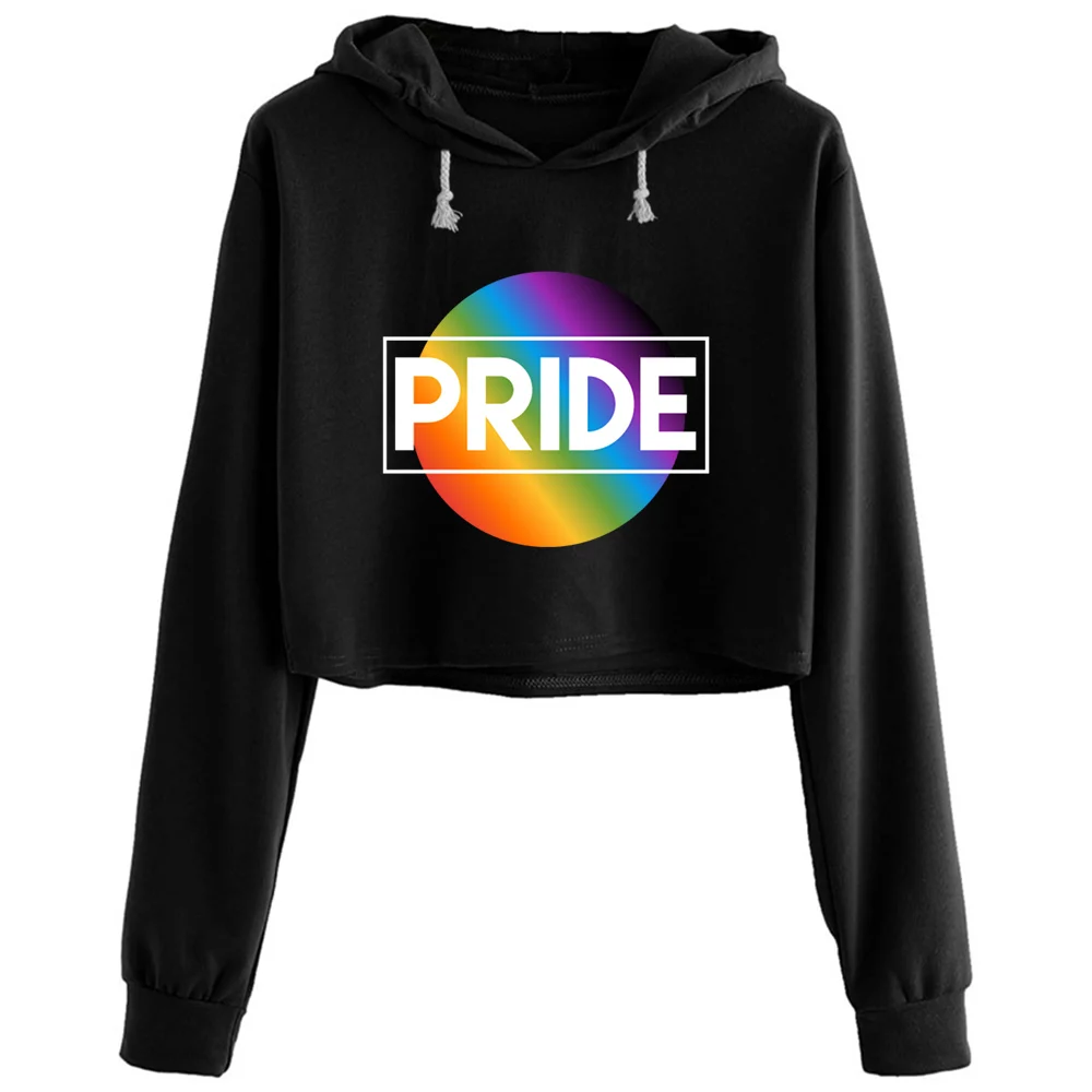 

Женский укороченный пуловер Pride Rainbow Y2k Kawaii Goth Grunge