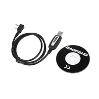 usb programming cable for baofeng cord two ways radio walkie talkie uv 5r frequency software intercom with driver cd