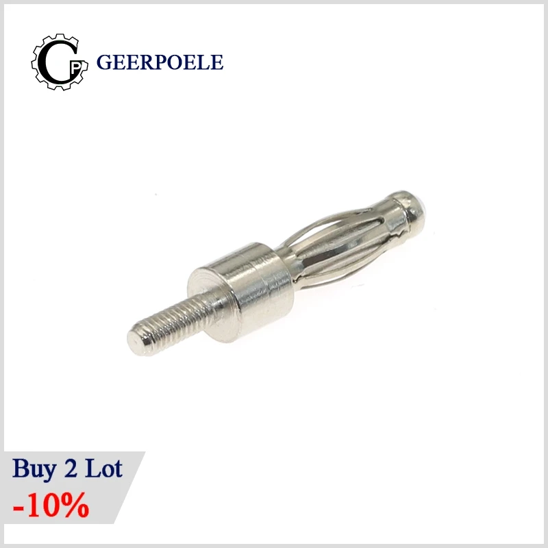 Штепсельная вилка типа фонаря M3 M4 штепсельная банан аудио холодного давления без