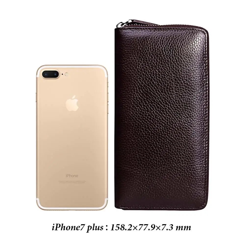 Мужской кошелек клатч из натуральной кожи держатель для карт монет мужской