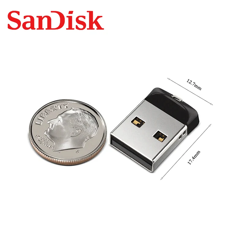 SanDisk SDCZ33 100% оригинальный USB 2 0 Pendrive 64 ГБ 32 16 8 мини флэш-накопитель Флешка U диск ключ