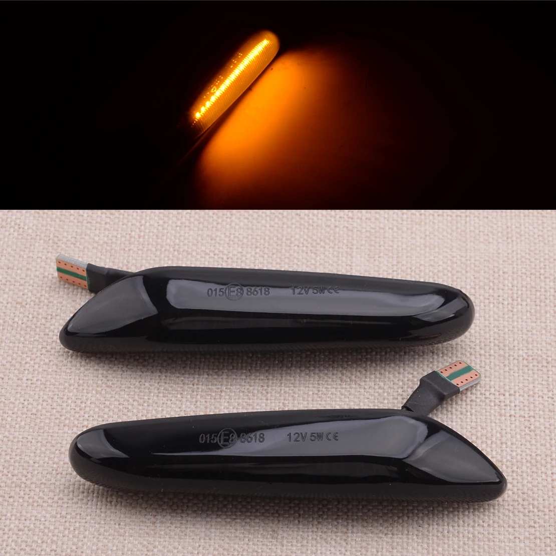 

CITALL IP67 1 пара 12В 5 Вт крыло светодиодный боковые габаритные Водонепроницаемый сигнала поворота светильник индикатор Подходит для BMW E46 3-ей се...