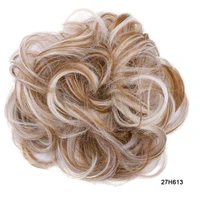 yihan hair synthetic hair bands elastic chignon hair bun curly hairpiece women messy hair ties heat resistant scrunchie hair