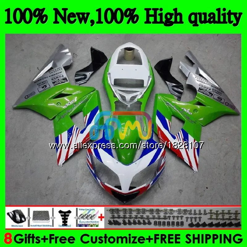 

Корпус для Triumph Daytona 600 650 02 03 04 05 зеленый синий Daytona650 74b. 38 Daytona600 Daytona 650 2002 2003 2004 обтекатели