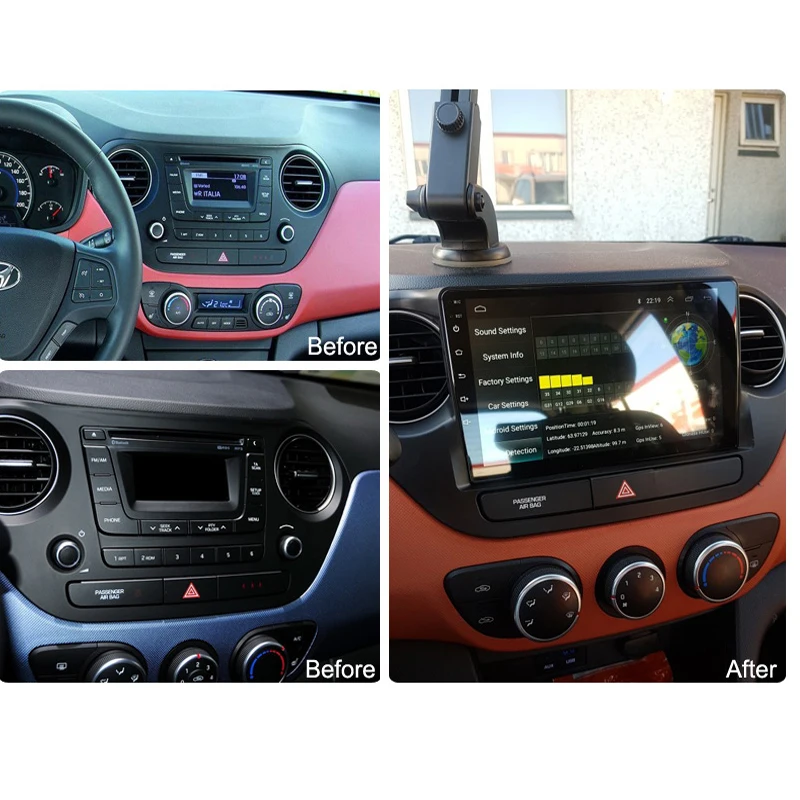 Автомобильная Мультимедийная система с сенсорным экраном 9 дюймов Wanqi 10 0 для Hyundai