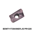Оригинальные BDMT070304ER-JS BDMT11T308ER-JS PR1225 карбидные режущие пластины для фрезы BDMT070304 BDMT11T308 BDMT 070304 11T308 для стали  M