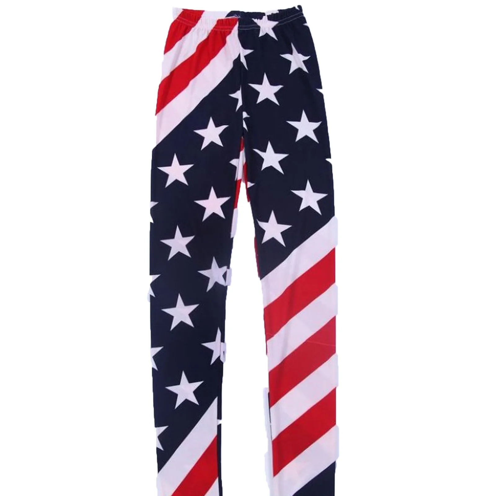 

Women Fashion Independent Day Printed Pants Ladies Fitness Leggings Gym Exercise Sports Long Trousers Elastic Waist Skinny Pants