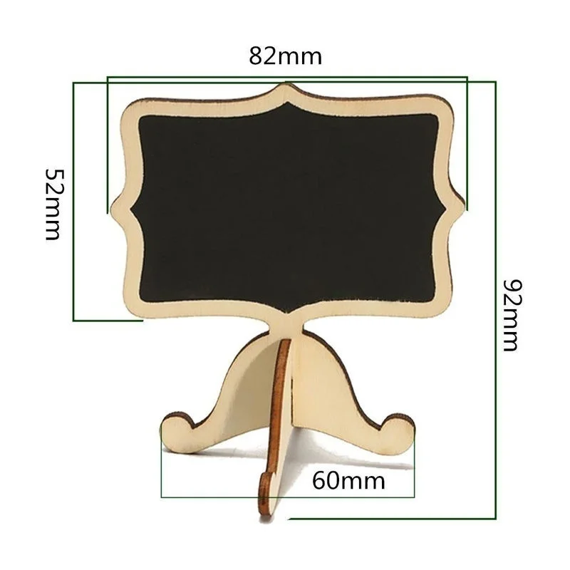 Деревянная мини доска для сообщений свадьбы вечеринки этикетки декор стола