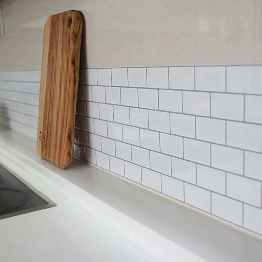 3D Плитка Облицовочная мозаика обои Стикеры самоклеющиеся Кухня Ванная комната