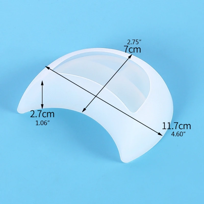 

Tray Resin Mold Moon Shaped Dish Silicone Mold Epoxy Resin Mold Suitable for Jewelry Storage Plate Home Decoration