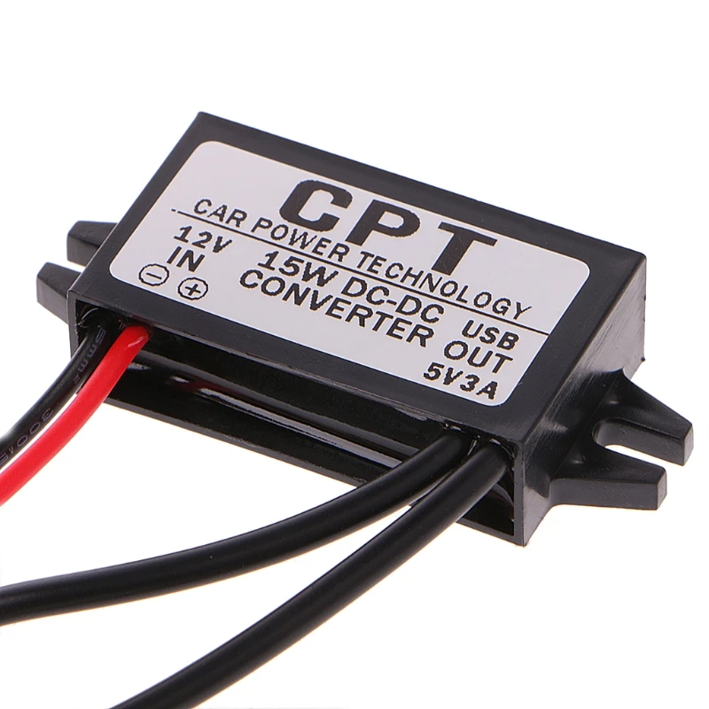 Преобразователь постоянного тока 12 В в 5 3 А 2 USB автоматический регулятор мощности