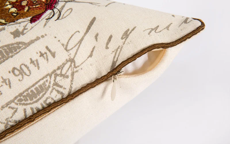 

18inch American Embroideried Dragonfly Butterfly Printed Sofa Cushion Cover Throw Pillow Covers Sofa Bedroom Home Decoration