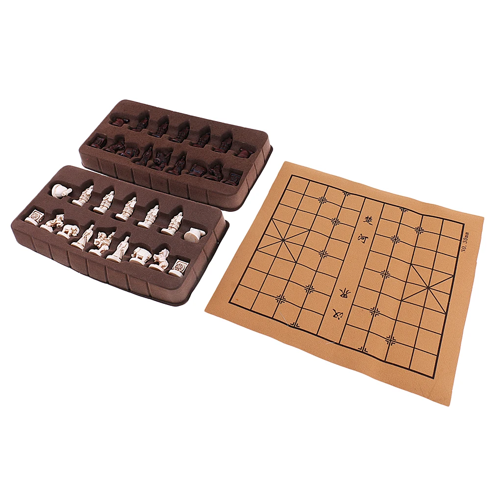 

Vintage Stereoscopic Chess Folding Chess Board Chinese Traditional Chess
