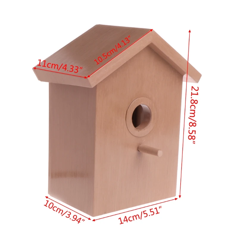 

Bird House Swallow DIY Nest Home Decoration Outdoor Breeding Cockatiels Box Roof