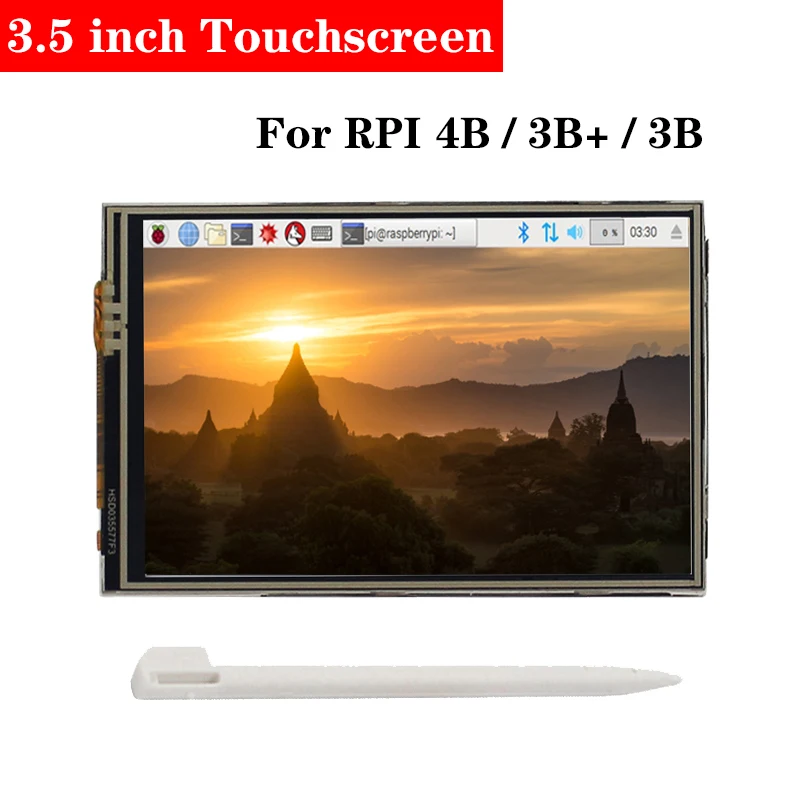 Raspberry Pi 3 5 дюймовый сенсорный экран TFT LCD Разрешение 480*320 для 4 Модель B RPI 4B 3B +