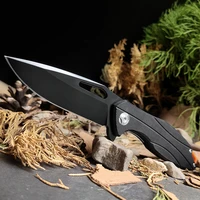 d2 steel blade folding knife g10 handle ball bearing high quality portable pocket knife self defense tool for driving and hiking