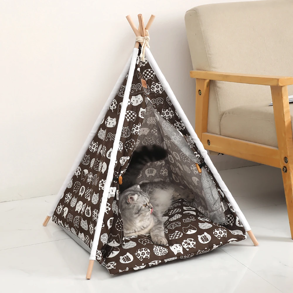

Pet Cat Litter Kennel Bite Resistant All Seasons Usable Kennel Mat Portable Removable And Washable Cat Litter Cat Pet Tent