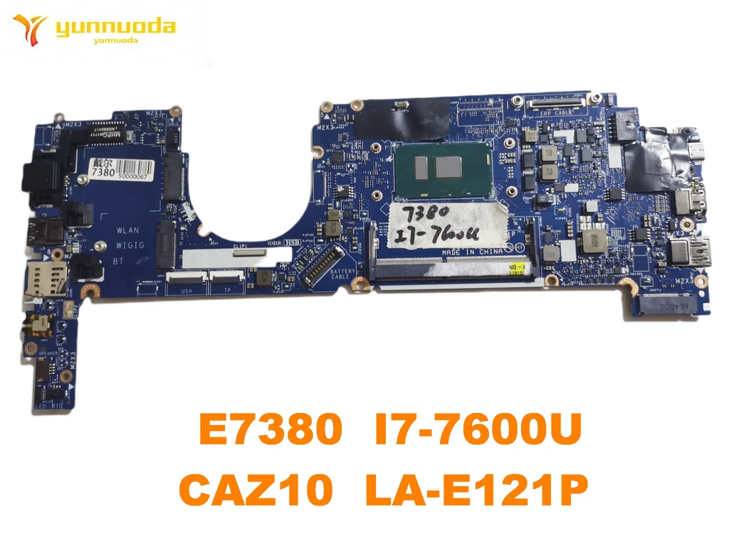 

Оригинальная материнская плата для ноутбука DELL latitude E7380 E7380 I7-7600U CAZ10 LA-E121P протестированная