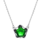 Колье тренд 2021 из серебра 925 с покрытием из родия, вставка. Бесплатная доставка с ювелирной фабрики в России