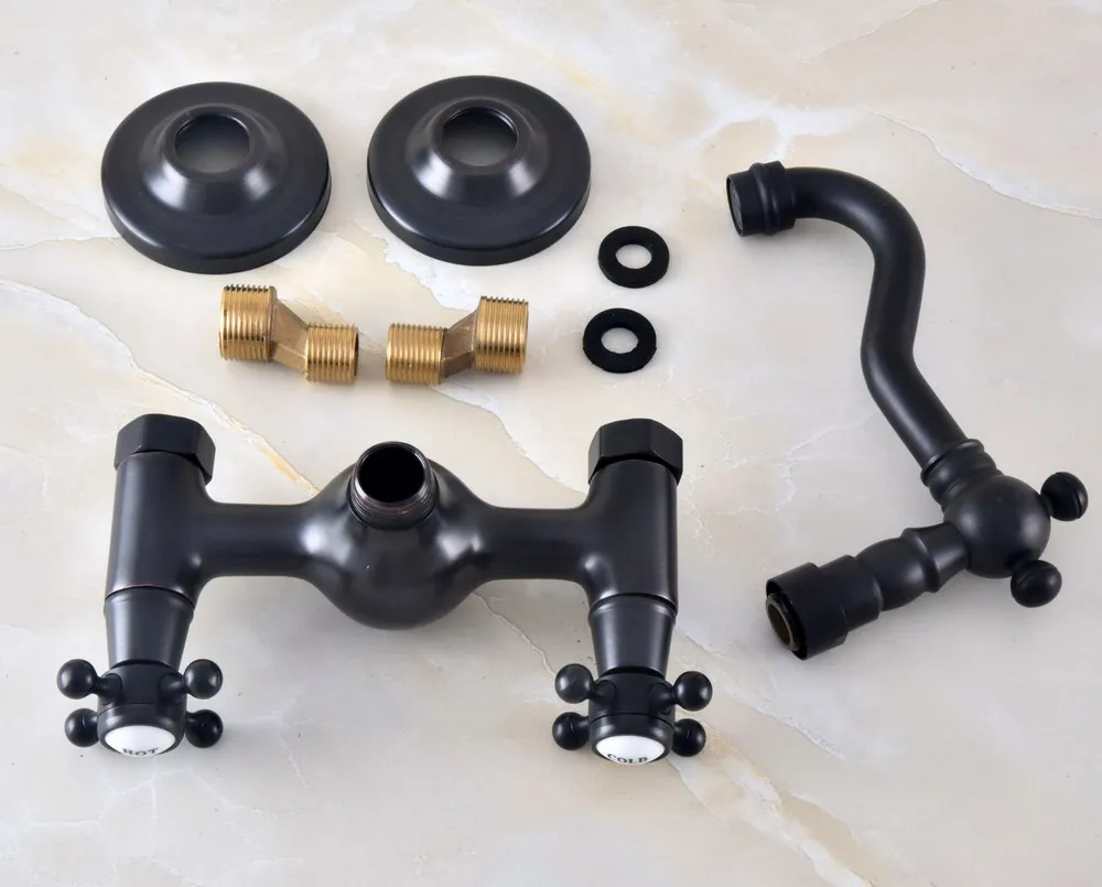 Черный Масло втирают античная латунь ванная комната кухонная раковина смеситель