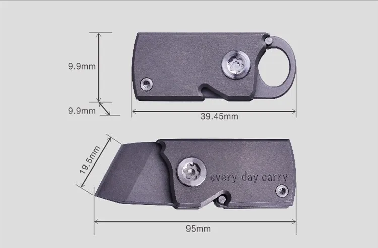 Карманный мини брелок складной нож Экспресс выход из коробки для резки EDC Outdoor Tc4