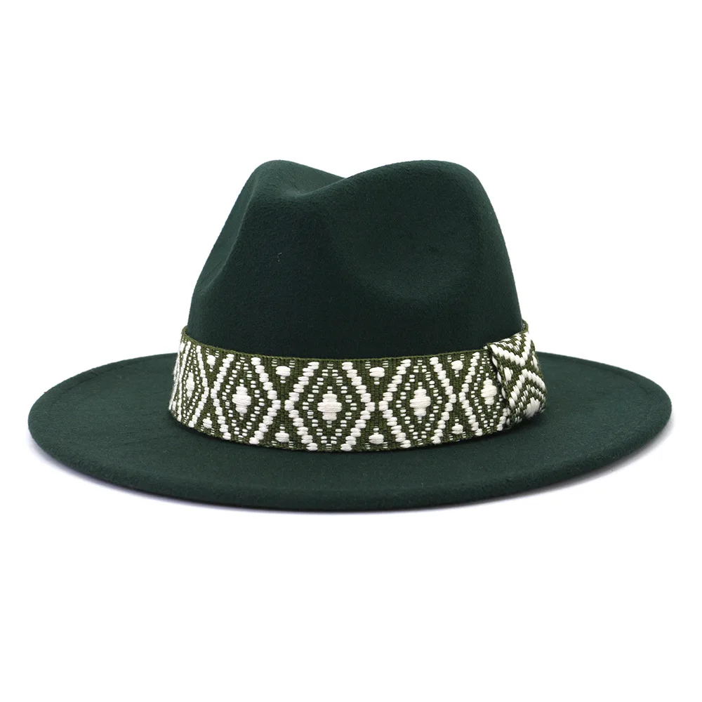 Фетровая шляпа-федора для мужчин и женщин повседневная винтажная Панама с