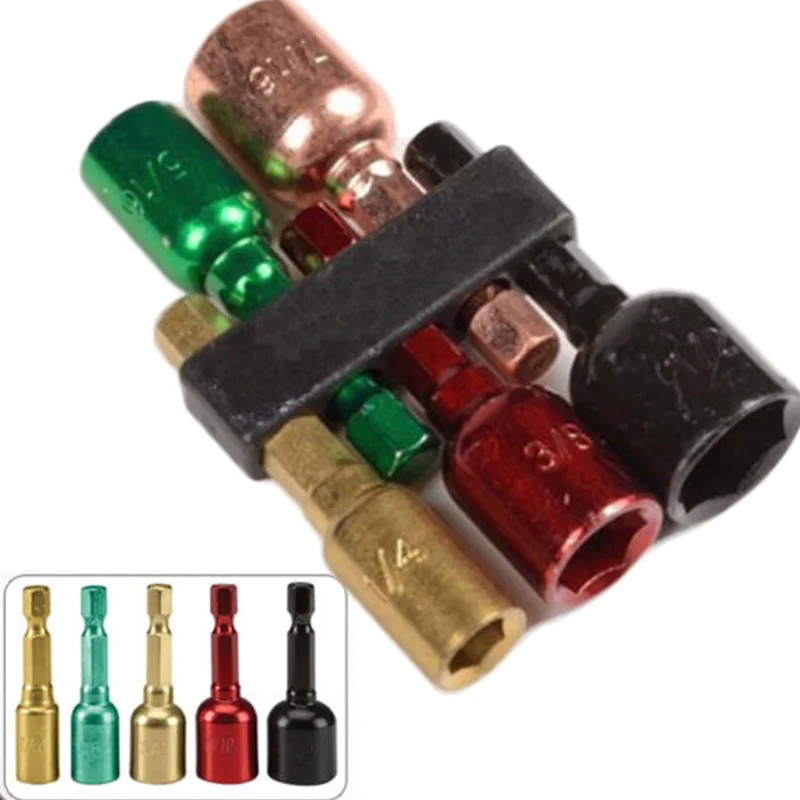 Socket Nut Drivers Set 1/4&quot Shank 5/16&quot 3/8&quot 7/16&quot 1/2&quot Multi sizes Magnetic Brand New | Инструменты